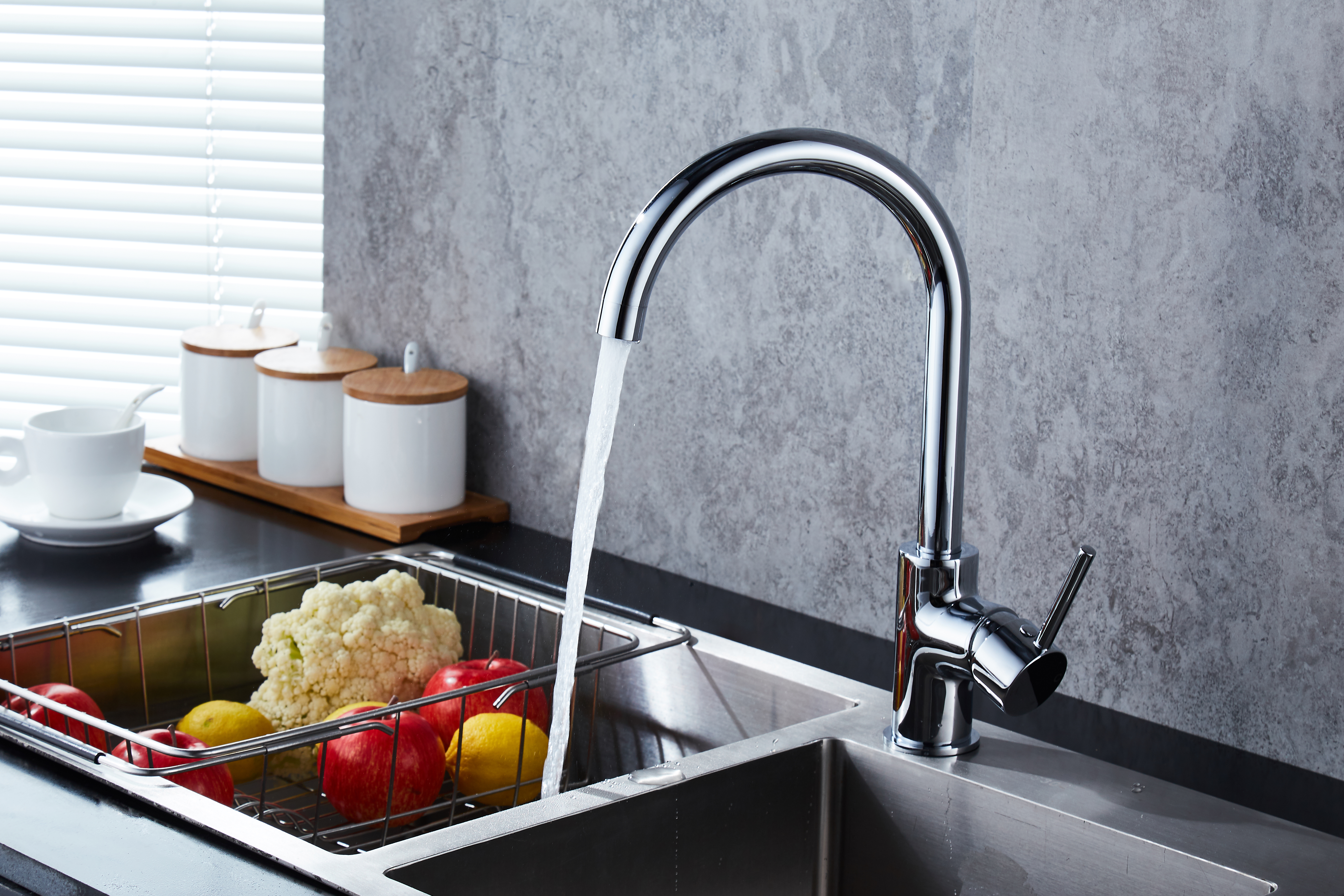 kitchen sink mixer taps wall mounted