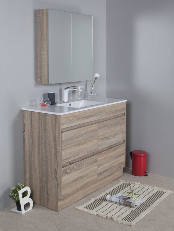 Rio 1200mm free standing vanity with ceramic top