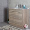 Rio 900mm free standing vanity with ceramic top