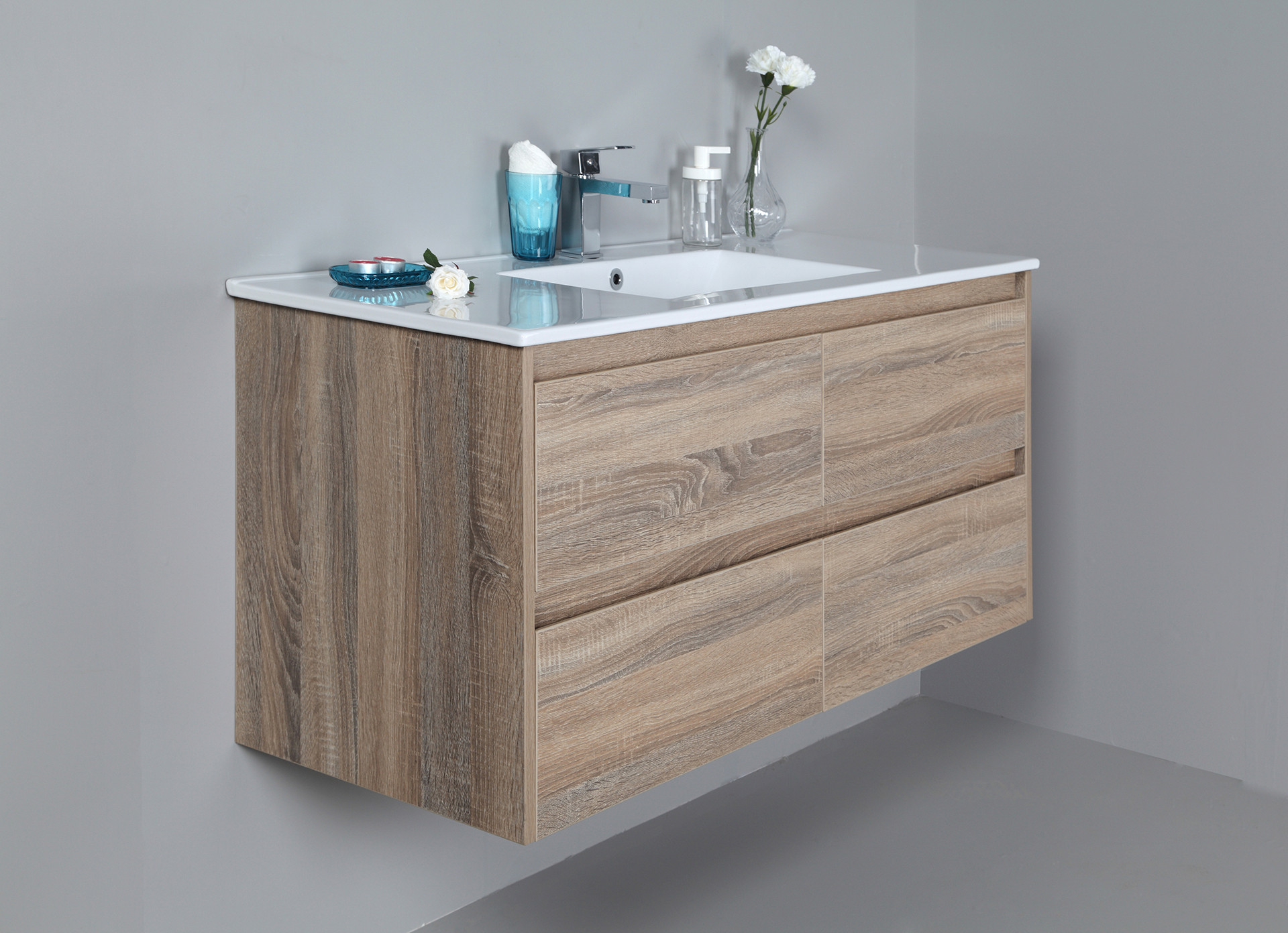China Wall Hung Bathroom Vanity Cabinets Manufacturers