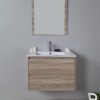 Rio 750mm wall hung vanity with ceramic top