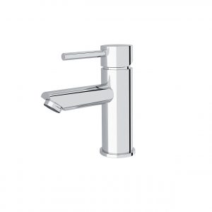 Pin lever round bathroom vanity basin mixer chrome