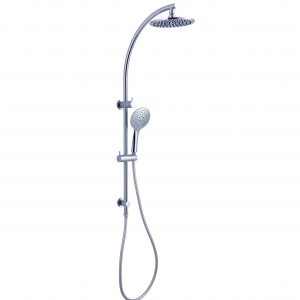 Dolce combination overhead and handheld shower on column chrome