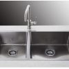 3/4 double bowl hand made stainless steel kitchen sink
