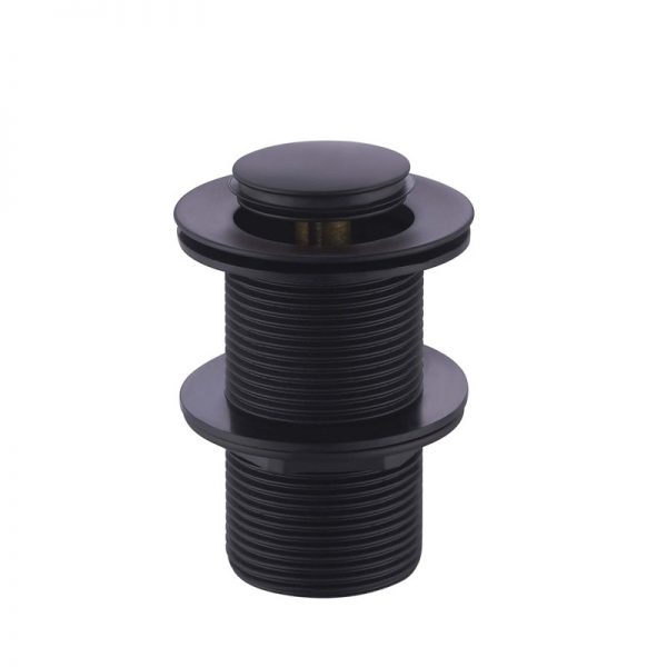 Matt black basin pop up plug and waste 32mm with 40mm adapter with out overflow