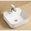 Camber square above counter wash basin with taphole