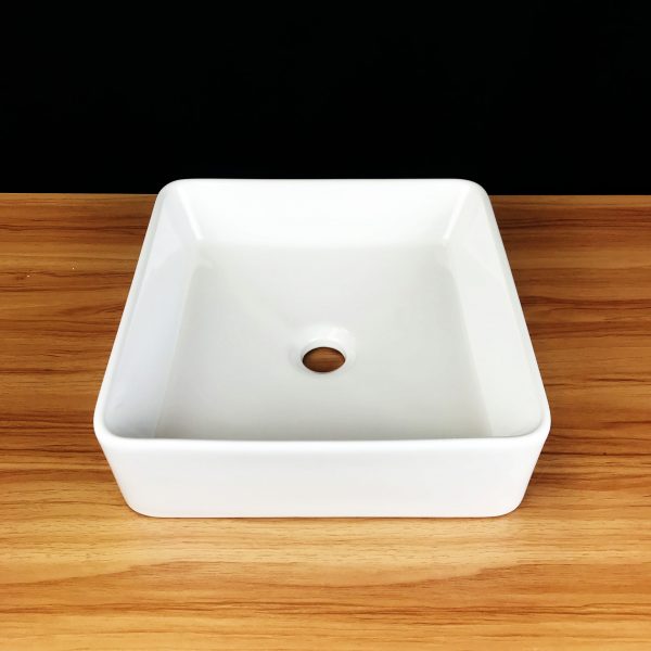 Arrow square above counter top basin